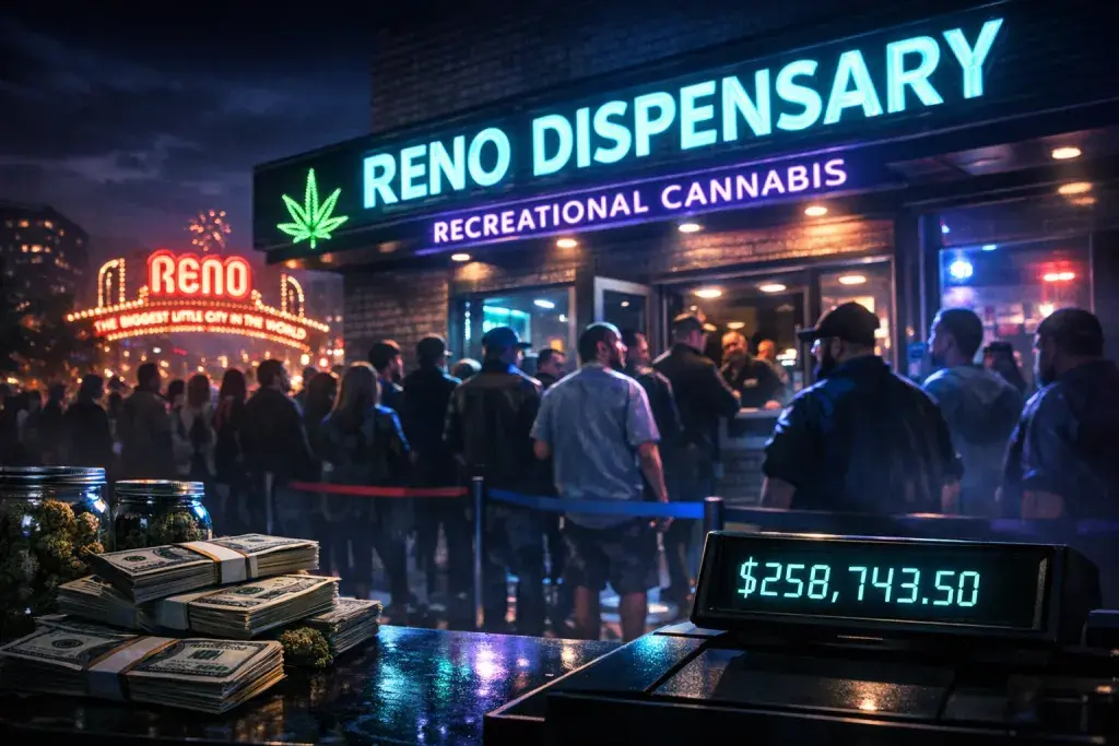 Reno Dispensaries Collect Hundreds of Thousands in Nevada's First Legal Pot Sales
