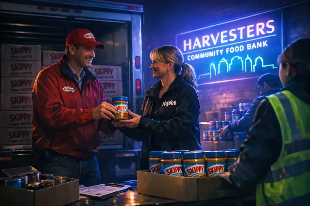 Hormel Foods and Hy-Vee Donate 26,000 Units of SKIPPY Peanut Butter to Kansas Food Bank