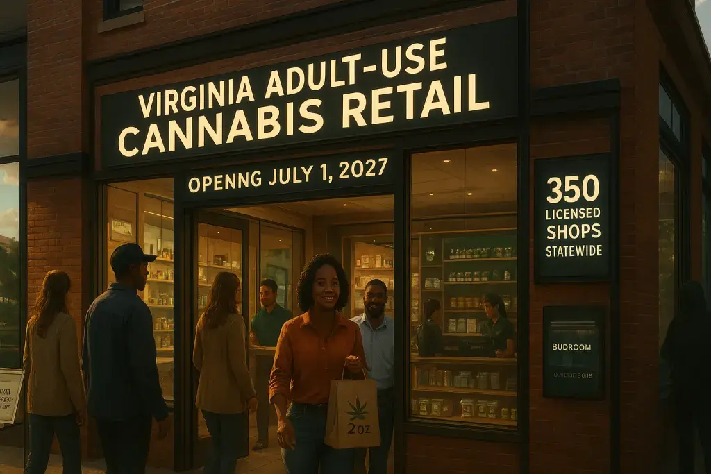 Virginia Approves Recreational Cannabis Retail, Opening Licensing Path for Operators
