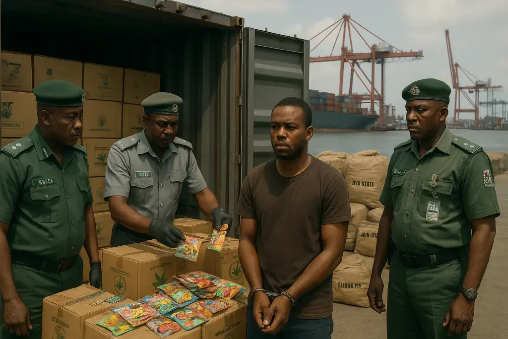 Nigeria Seizes Cannabis Edibles in Port Container, Exposing Trafficking Route