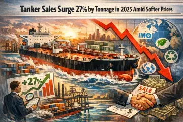 Tanker Sales Surge 27% by Tonnage in 2025 Amid Softer Prices